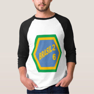 Men's  Sleeve Raglan T-Shirt  BRASIL  26