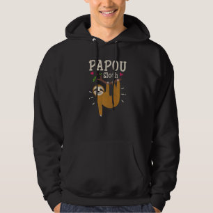 Mens Sloth Graphic Humour Zoo Animal Papou Hoodie