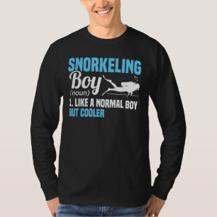 Mens Snorkelling Boy Noun Definition Diver Scuba D T-Shirt
