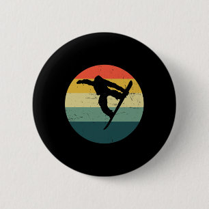 Men's Snowboarder Women's Snowboard Snowboarding 6 Cm Round Badge