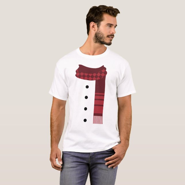 Men's Snowman Winter Christmas Shirt (Front Full)