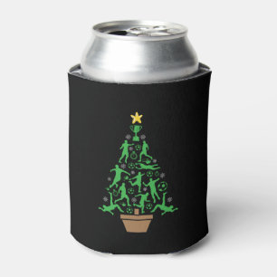 Men's Soccer Christmas Tree Can Cooler