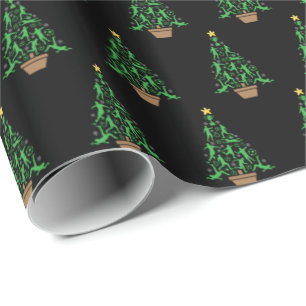 Men's Soccer Christmas Tree Wrapping Paper