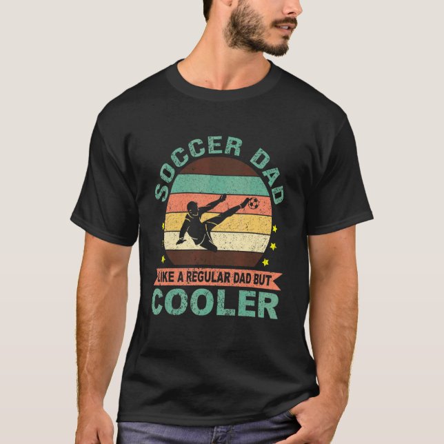 Mens Soccer Dad Ball Sports Training Ball Soccer P T-Shirt (Front)