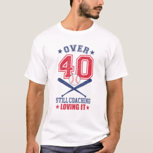 Mens Softball Coach 40 Year Old 40Th Birthday Coac T-Shirt