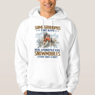 Mens Some Grandpas Take Naps Real Grandpas Ride Sn Hoodie