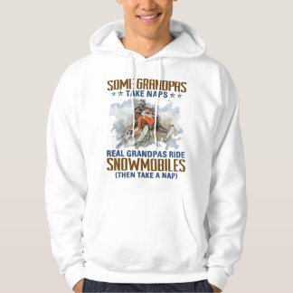 Mens Some Grandpas Take Naps Real Grandpas Ride Sn Hoodie