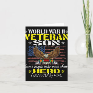 Mens Some People Never Meet Their Hero - World War Card