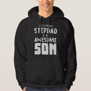 Mens Son Bonus Dad Proud Stepfather Daddy Fathers Hoodie