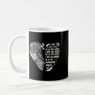 Mens Son Is Guardian Angel Mum Grief Performance Coffee Mug