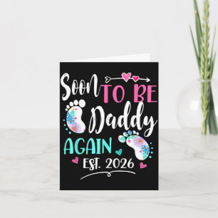 Mens soon to be daddy again 2026 mother's day card