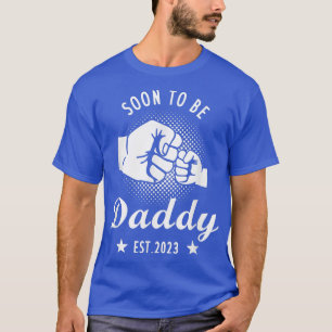 Mens Soon To Be Daddy Est 2023 Dad Pregnancy Annou T-Shirt