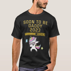 Mens Soon To Be Daddy Est 2023 New Dad Pregnancy M T-Shirt