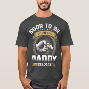 Mens Soon To Be Daddy Est T-Shirt