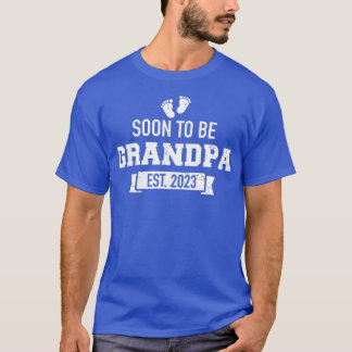 Mens Soon to be grandpa est 2023 T-Shirt