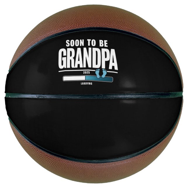 Mens Soon To Be Grandpa EST. 2025 New Grandpa  Basketball (Front)