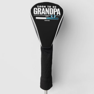 Mens Soon To Be Grandpa EST. 2025 New Grandpa  Golf Head Cover