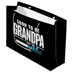 Mens Soon To Be Grandpa EST. 2025 New Grandpa  Large Gift Bag