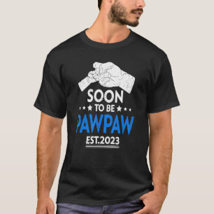 Mens Soon To Be Pawpaw 2023 Father's Day First Tim T-Shirt
