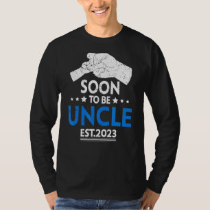 Mens Soon To Be Uncle 2023 Father's Day First Time T-Shirt