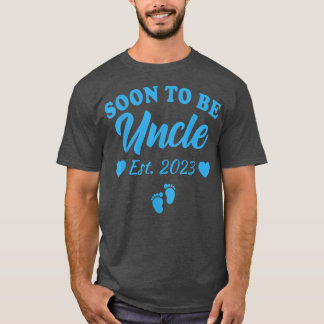 Mens Soon To Be Uncle 2023 Pregnancy Announcement  T-Shirt