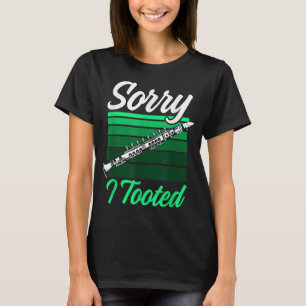 Mens Sorry I Tooted Funny Clarinet Player Music Lo T-Shirt