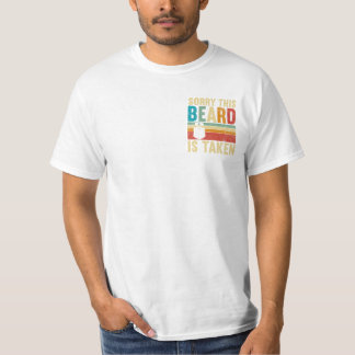 Mens Sorry This Beard Is Taken Retro T-Shirt