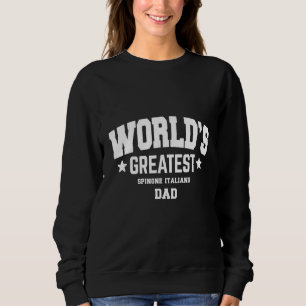 Mens Spinone Italiano Dog Dad Pet Theme Sweatshirt