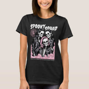 Mens Spooky Squad Skeleton Matching Halloween T-Shirt