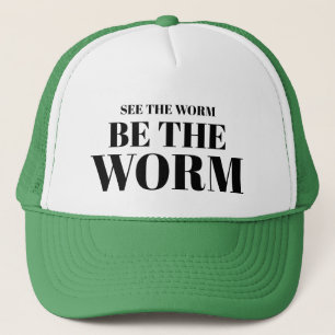 Men's Sportswear Fishing Gear BE THE WORM Lucky Trucker Hat