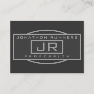 Men's Sporty Geometric Grey & Dark Greys Enclosure Card