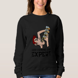 Mens Statement Beer Drinking Alcohol Party Sweatshirt