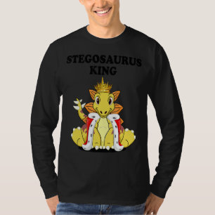 Mens Stegosaurus King Dinosaur Boys Stegosaurus T-Shirt