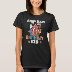 Mens Step Dad Of The Birthday Kid At Carnival Part T-Shirt