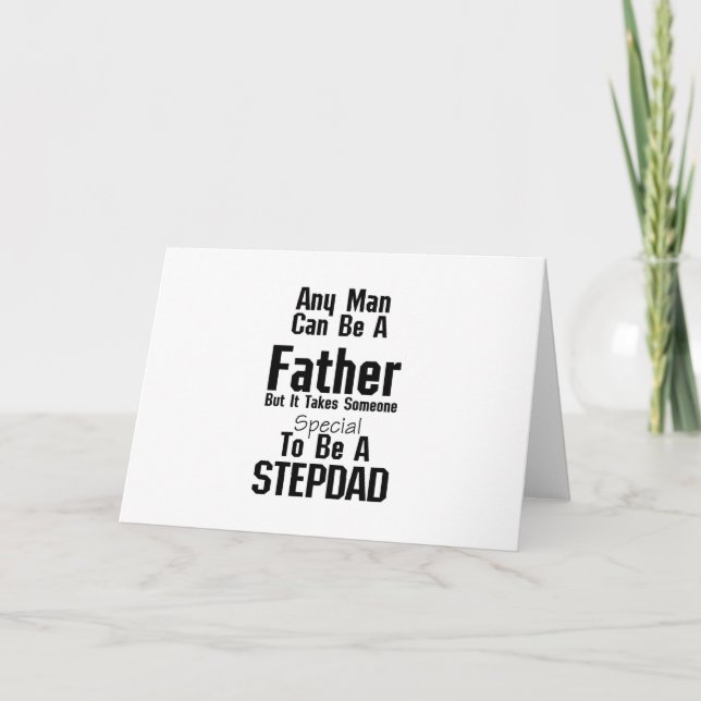 Mens Stepdad Gift Dads Stepdad Grandpa Card (Front)