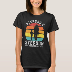 Mens stepdad & stepson best friends for life stepf T-Shirt