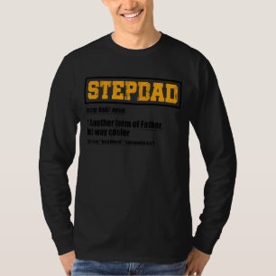 Mens Stepfather Noun Definition Father's Day Stepd T-Shirt