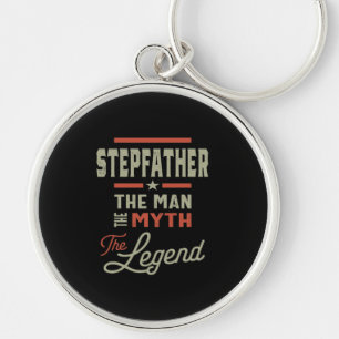 Mens Stepfather The Man The Myth The Legend Key Ring