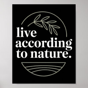 Mens Stoic Philosoper Quote Motivational Stoicism  Poster