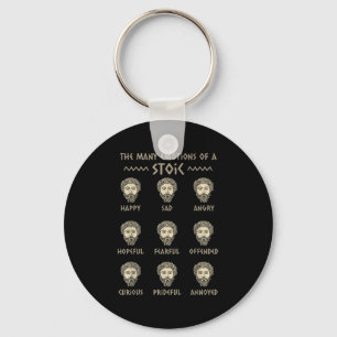 Mens Stoicism Quote Marcus Aurelius Philosophy Fun Key Ring