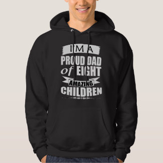 Mens Storecastle Proud Dad Of Eight Amazing Childr Hoodie