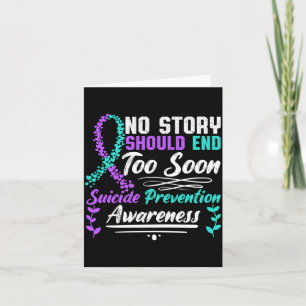 Mens Story Should End Too Soon Prevention Card