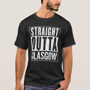 Mens Straight Outta Glasgow Vintage Funny T-Shirt