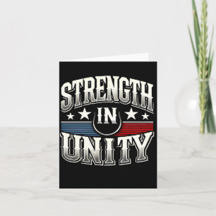 Mens Strength In Unity Mens Patriotic Performance Card