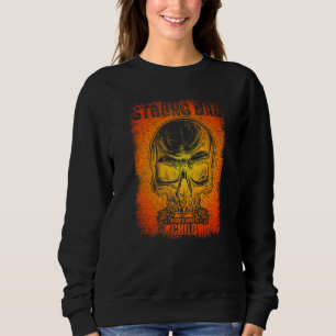 Mens Strong Dad From A Sweet Child Fathers Skull W Sweatshirt