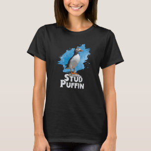 Mens Stud Puffin Hooded Swea Stud Puffin  Stud Puf T-Shirt