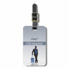 Mens Stylish Personalised Silhouette Luggage Tag