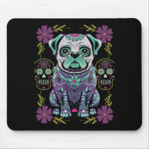 Mens Sugar Skull Halloween Day Government Agencyd Mouse Pad
