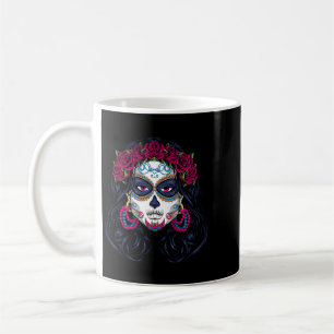Mens Sugar Skull Lady - La Calavera Catrina Santa Coffee Mug