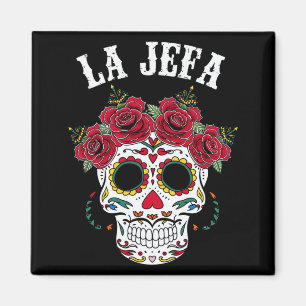 Mens Sugar Skull Mexican Dia De Los Muertos Day Of Magnet